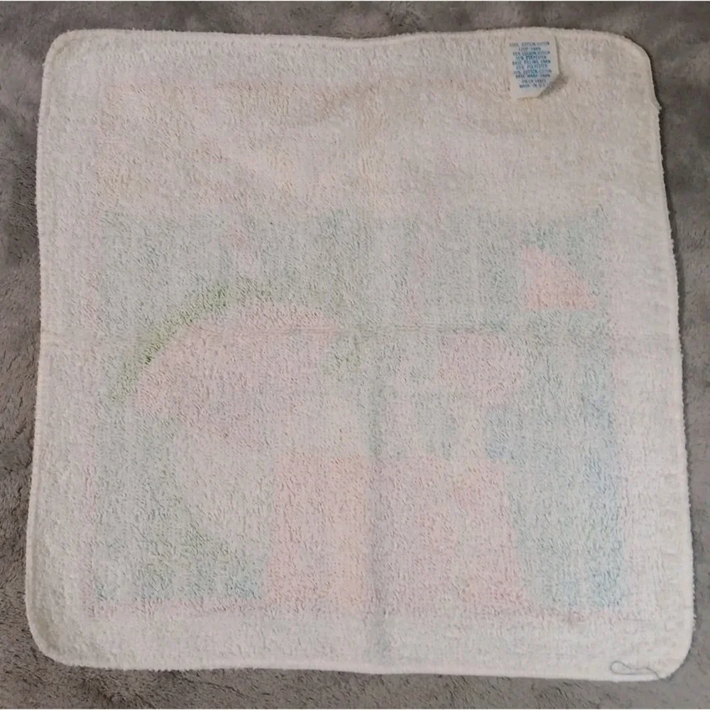 Vtg Wash Cloth Rag 12 Inch Summer Fruity Beach Vacation Drink Made in USA Unused